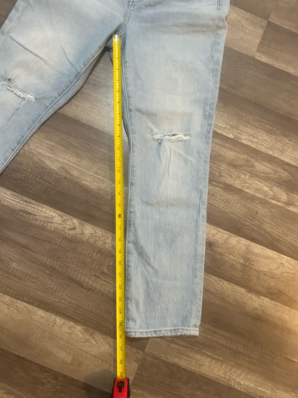 Madewell Light Blue Denim Jeans with Contrast Stitching - Picture 5 of 7